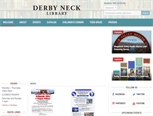 Tablet Screenshot of derbynecklibrary.org